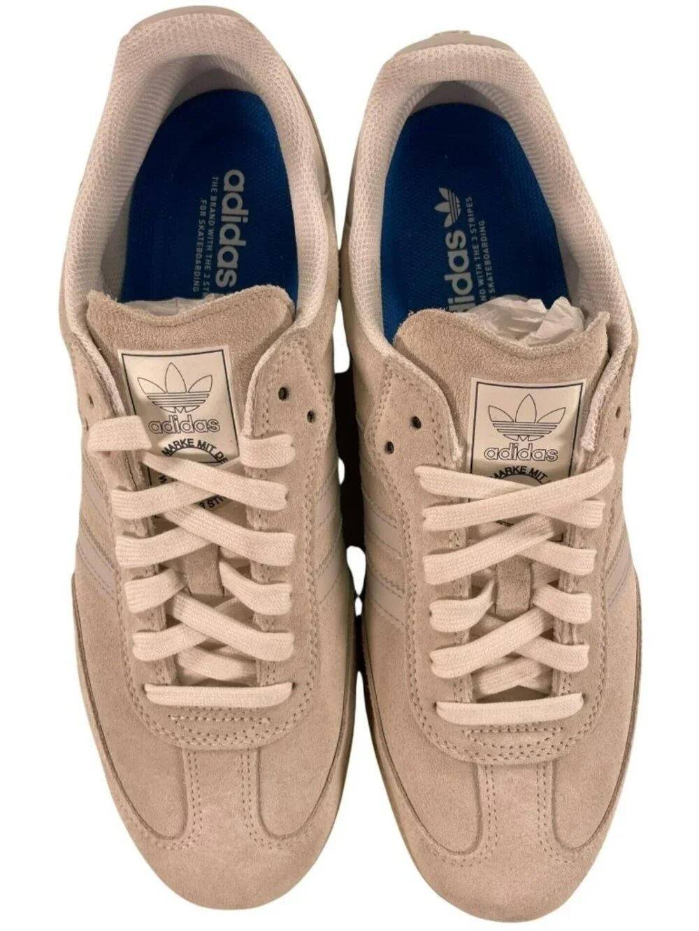 Adidas Samba OG Shoes Athletic Beige Suede Low-Top Sneakers Men's Size 12 NEW
